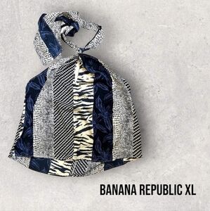 •SALE• Banana Republic Silky Tie Back Halter Top With Keyhole Neckline XL​